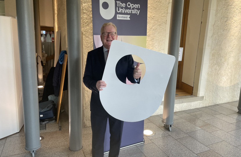 Jackson Carlaw MSP Supporting The Open University